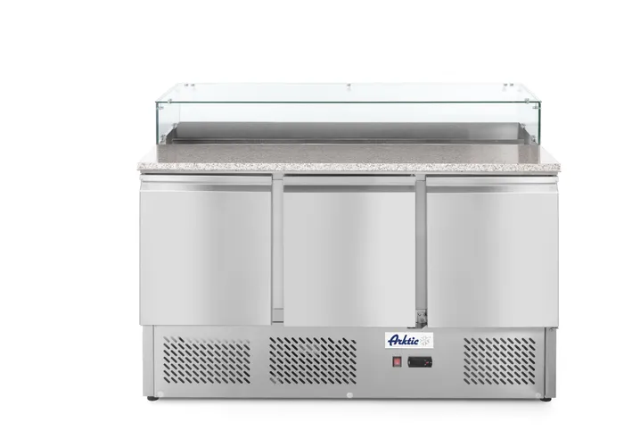 Three Door Pizza Counter Chiller