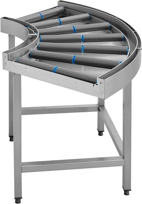 90 Degree Curved Roller Conveyor Unit Exit